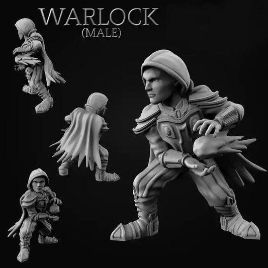 Gnome Warlock (Male or Female) Miniatures  | RPG Minis | DND | D&D | RPG | Tabletop Gaming |  From MiniForge