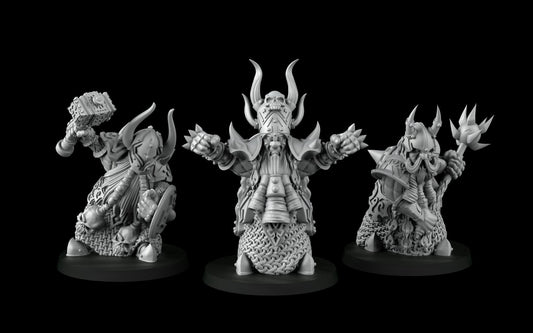 Dwarf Miniatures - 4 Versions  | RPG Minis | D&D | DND | RPG | Tabletop Gaming |  From Cross Lances