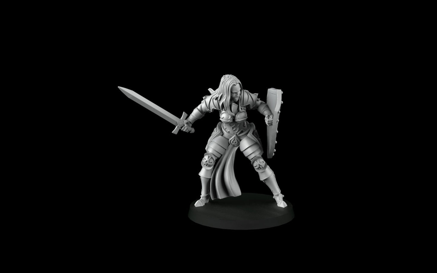 Female Paladin/Cleric Miniatures - 4 Versions  | RPG Minis | D&D | DND | RPG | Tabletop Gaming |  From Cross Lances