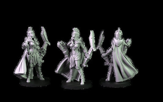 Male/Female Warforged Paladin Miniatures  | RPG Minis | D&D | DND | RPG | Tabletop Gaming |  From Cross Lances
