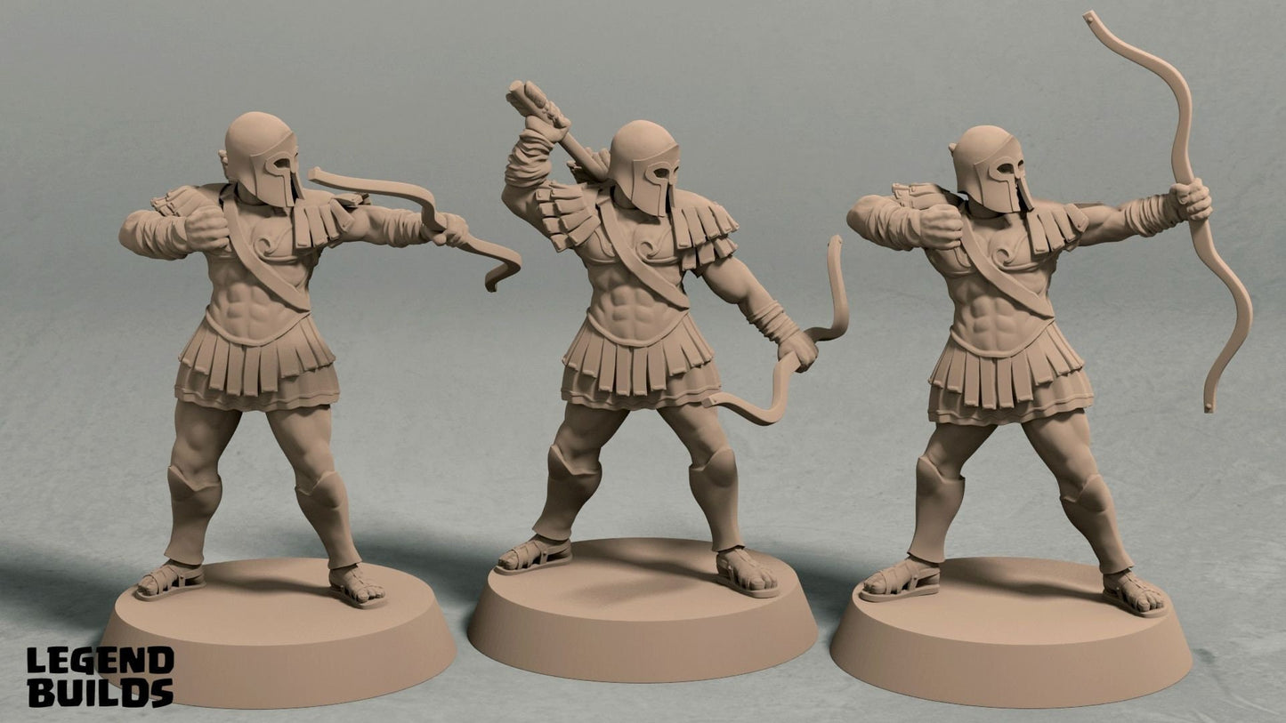 Archers - City Guard/Roman Legionnaires Miniatures  | RPG Minis | D&D | DND | RPG | Tabletop Gaming |  From LegendBuilds