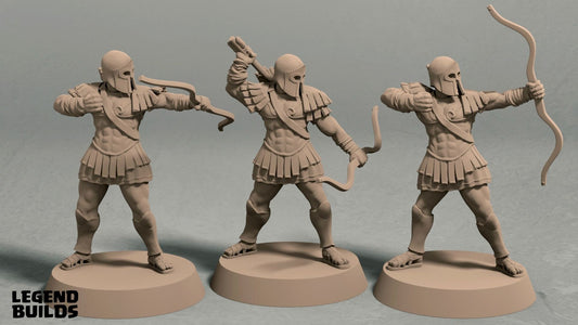 Archers - City Guard/Roman Legionnaires Miniatures  | RPG Minis | D&D | DND | RPG | Tabletop Gaming |  From LegendBuilds