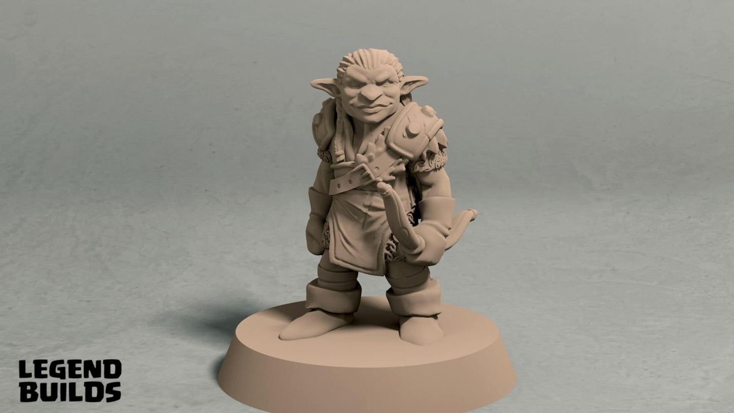 Goblin Ranger Miniatures | DND Goblin Minis | D&D Goblin Archers | DND Goblin Bandits | Pathfinder Goblins | Tabletop Gaming Goblins
