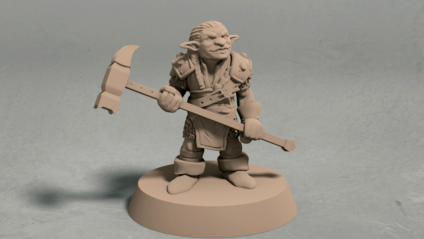 Goblin Barbarian Miniatures | DND Goblin Minis | D&D Goblin Fighters | DND Goblin Bandits | Pathfinder Goblins | Tabletop Gaming Goblins