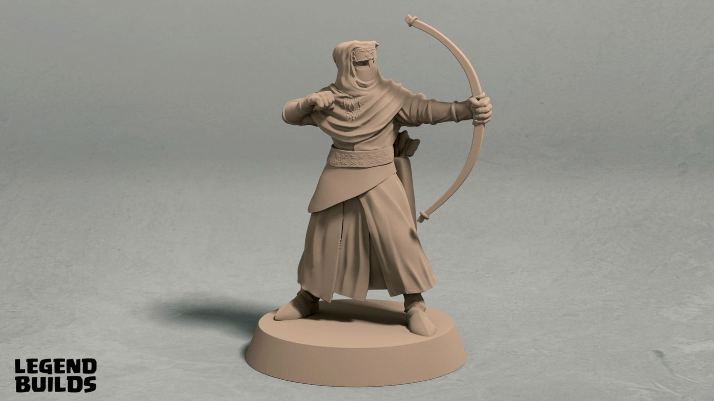 Archers - Desert Cultists/City Guard Miniatures  | RPG Minis | D&D | DND | RPG | Tabletop Gaming |  From LegendBuilds
