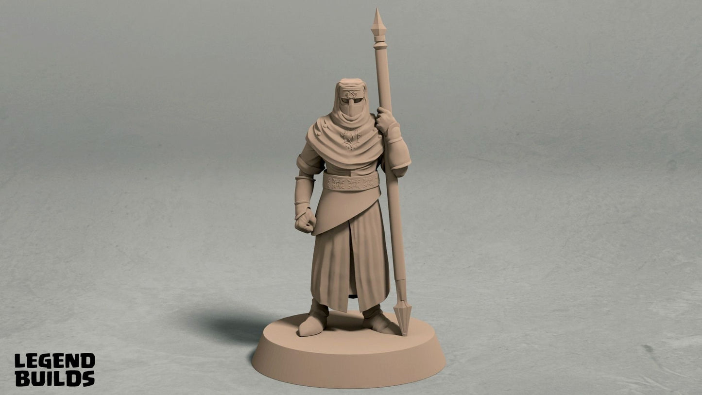 Spearmen - Desert Cultists/City Guard Miniatures  | RPG Minis | D&D | DND | RPG | Tabletop Gaming |  From LegendBuilds