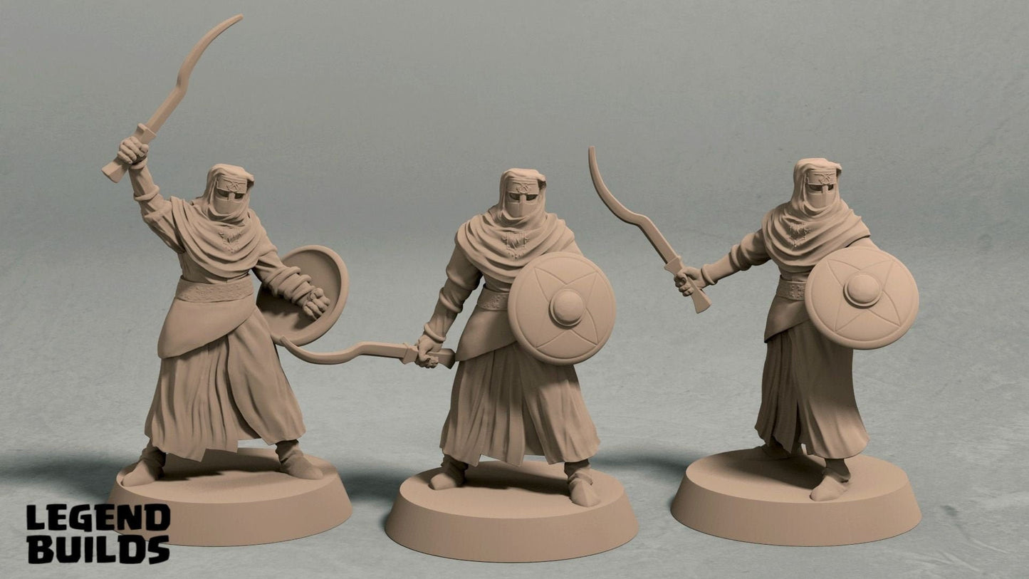 Swordsmen - Desert Cultists/City Guard Miniatures  | RPG Minis | D&D | DND | RPG | Tabletop Gaming |  From LegendBuilds