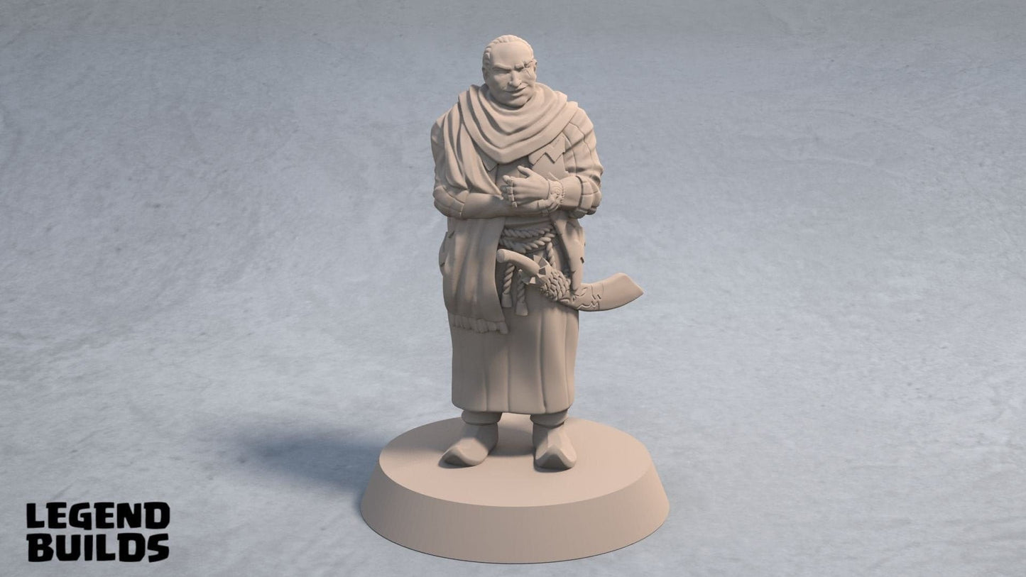Male Merchant/Fighter Miniature  | RPG Minis | D&D | DND | RPG | Tabletop Gaming |  From LegendBuilds
