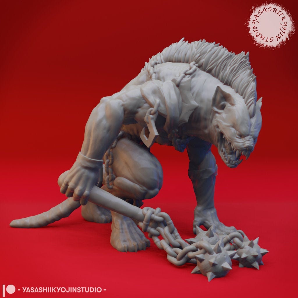 Yeenoghu Miniature  | RPG Minis | D&D | DND | RPG | Tabletop Gaming |  From Yasashii Kyojin Studios