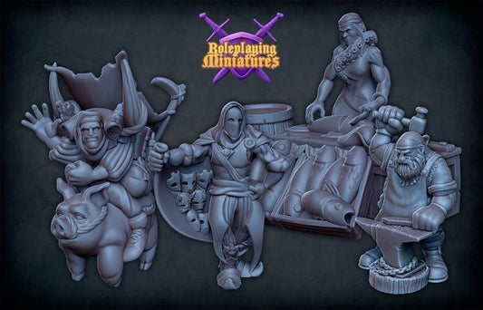 Merchant Miniatures  | RPG Minis | DND | D&D | RPG | Tabletop Gaming |  From Roleplaying Miniatures