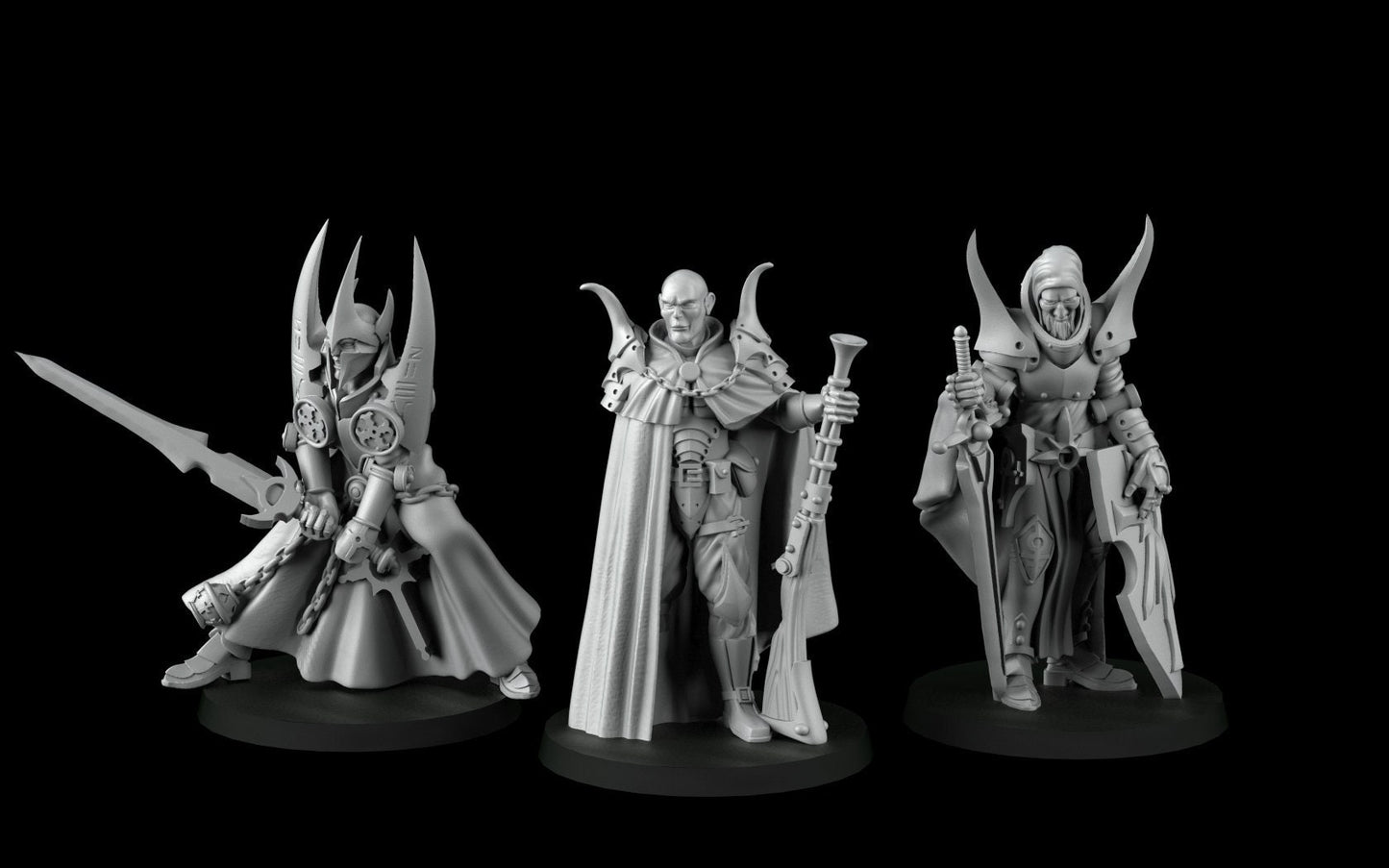 Male Paladin/Warlock Miniatures  | RPG Minis | D&D | DND | RPG | Tabletop Gaming |  From Cross Lances