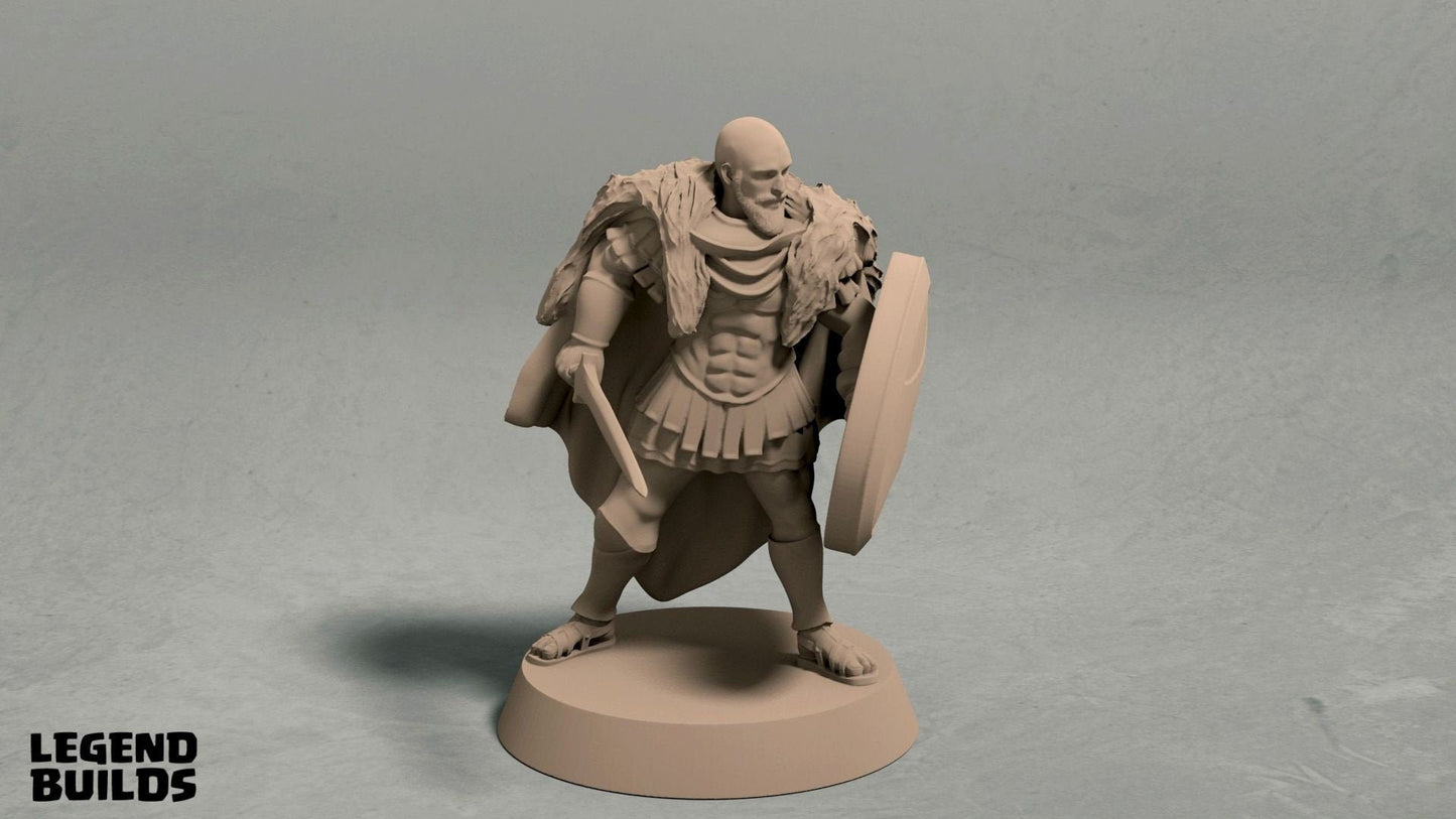Human Barbarian Miniature  | RPG Minis | D&D | DND | RPG | Tabletop Gaming |  From LegendBuilds