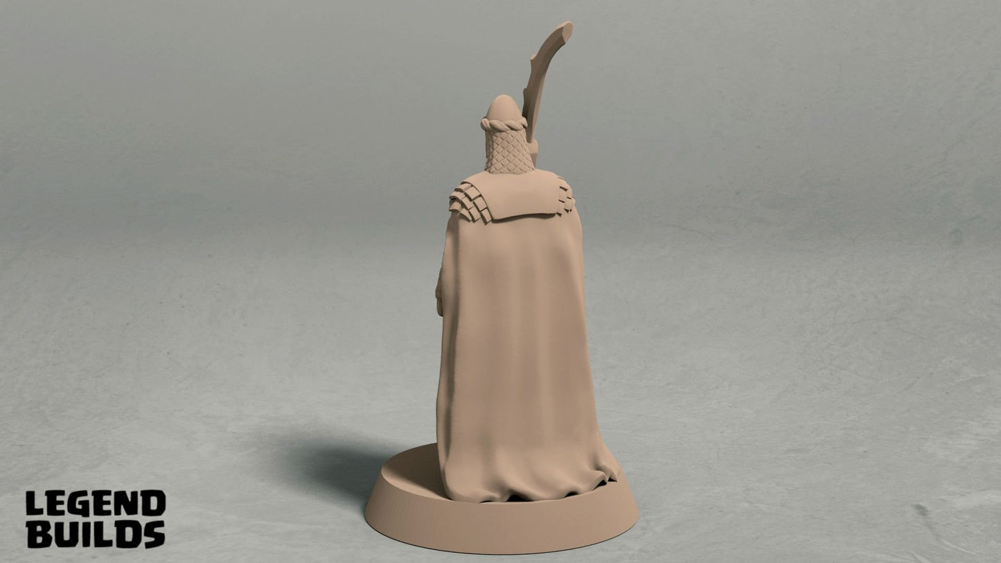 Male Wizard/Warlock/Sorcerer Miniature  | RPG Minis | D&D | DND | RPG | Tabletop Gaming |  From LegendBuilds