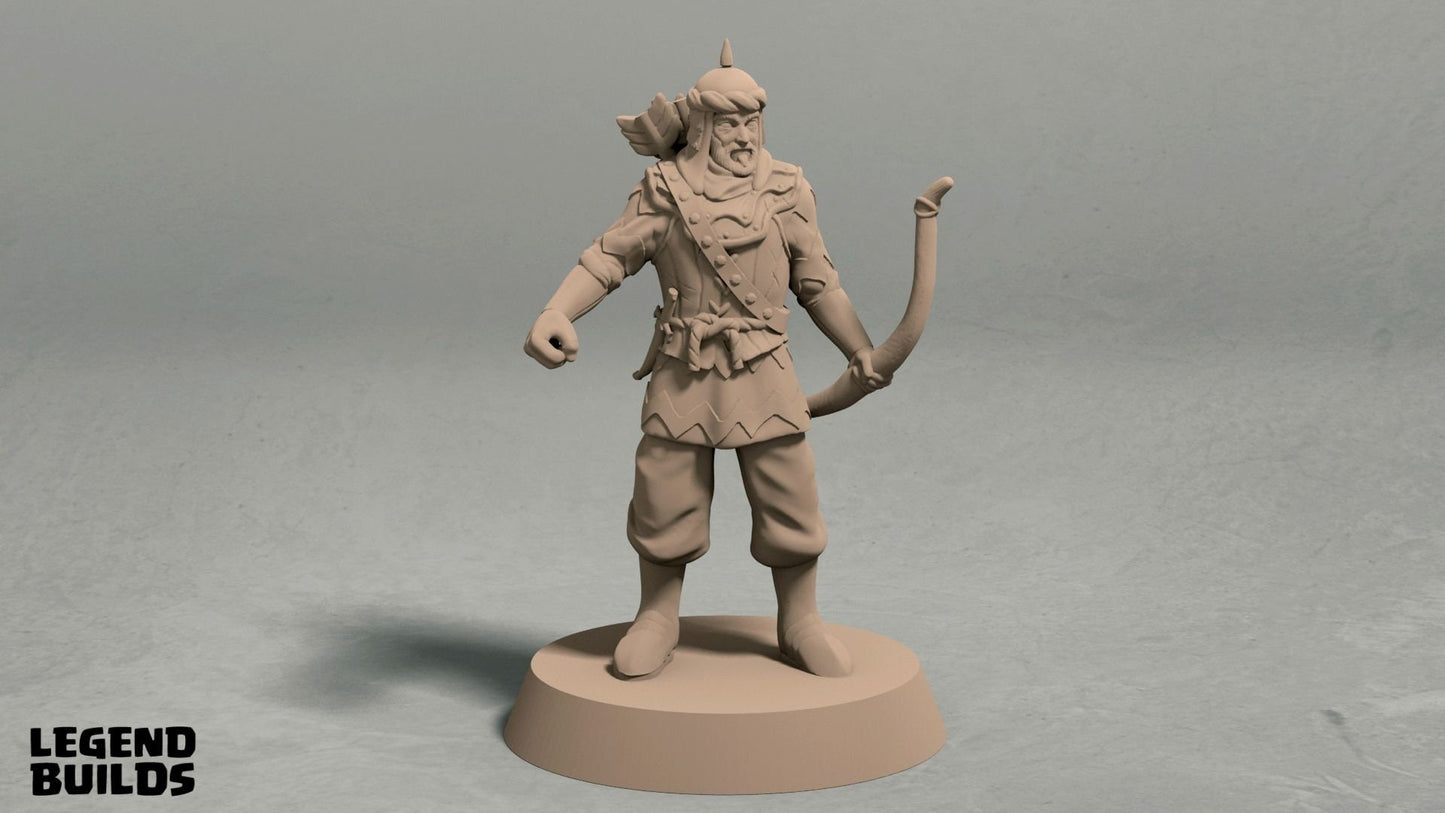 Archers - City Guard/Asian/Hun Troops Miniatures  | RPG Minis | D&D | DND | RPG | Tabletop Gaming |  From LegendBuilds