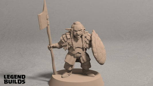 Goblin Chieftain Miniature  | RPG Minis | D&D | DND | RPG | Tabletop Gaming |  From LegendBuilds