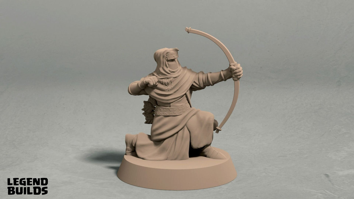 Archers - Desert Cultists/City Guard Miniatures  | RPG Minis | D&D | DND | RPG | Tabletop Gaming |  From LegendBuilds