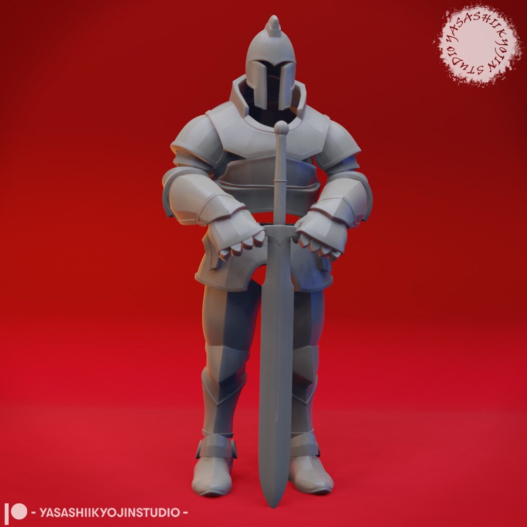 Animated Armor Miniature  | RPG Minis | D&D | DND | RPG | Tabletop Gaming |  From Yasashii Kyojin Studios
