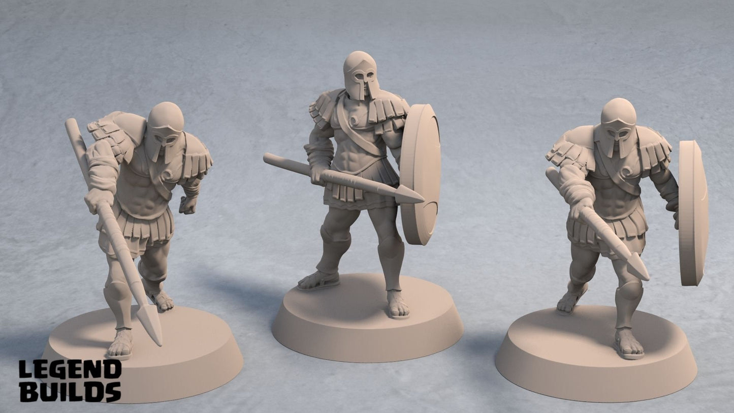Spearmen - Desert Cultists/City Guard Miniatures  | RPG Minis | D&D | DND | RPG | Tabletop Gaming |  From LegendBuilds