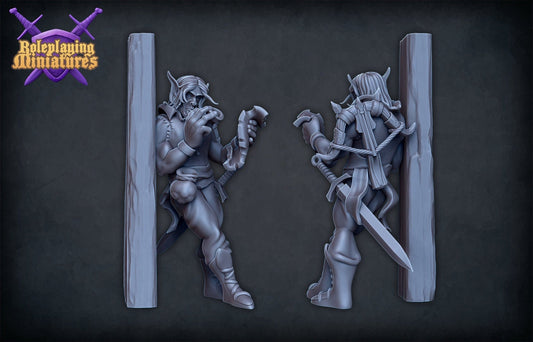 Half-Elf Bounty Hunter Miniature  | RPG Minis | DND | D&D | RPG | Tabletop Gaming |  From Roleplaying Miniatures