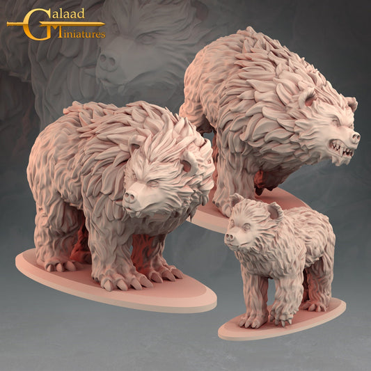 Bear Miniatures  | RPG Minis | D&D | DND | RPG | Tabletop Gaming |  From Galaad Miniatures