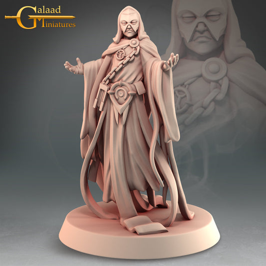 Warlock/Necromancer Miniature  | RPG Minis | D&D | DND | RPG | Tabletop Gaming |  From Galaad Miniatures
