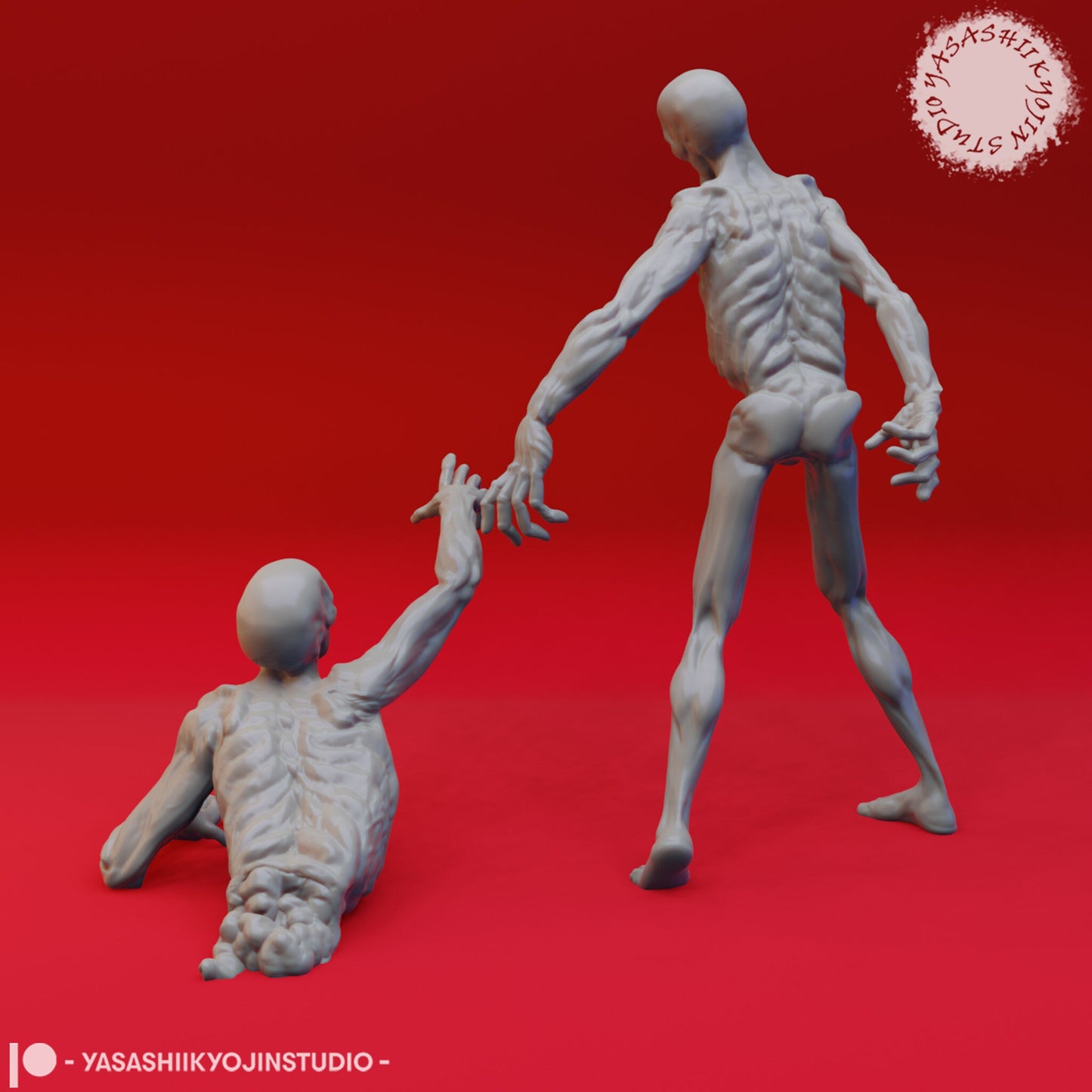 Zombie Miniatures  | RPG Minis | D&D | DND | RPG | Tabletop Gaming |  From Yasashii Kyojin Studios