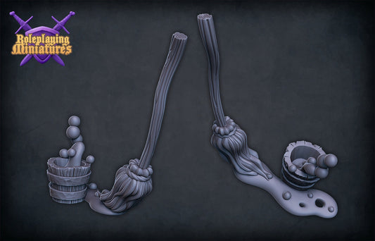 Animated Mop Miniature  | RPG Minis | DND | D&D | RPG | Tabletop Gaming |  From Roleplaying Miniatures