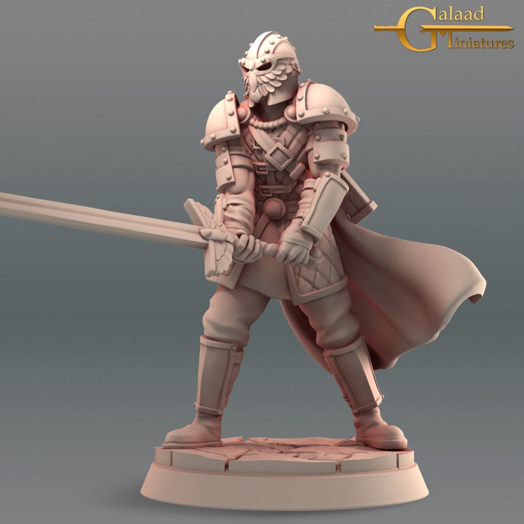 Eagle Knight Miniatures - 4 versions  | RPG Minis | D&D | DND | RPG | Tabletop Gaming |  From Galaad Miniatures