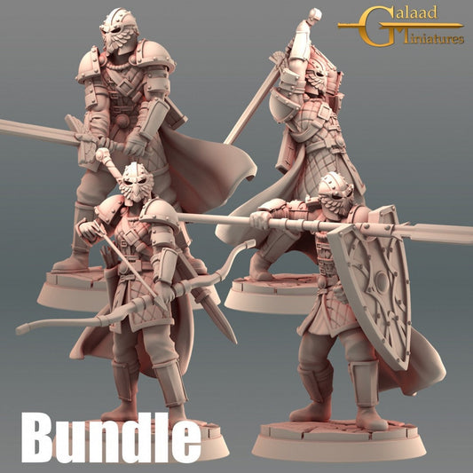 Eagle Knight Miniatures - 4 versions  | RPG Minis | D&D | DND | RPG | Tabletop Gaming |  From Galaad Miniatures