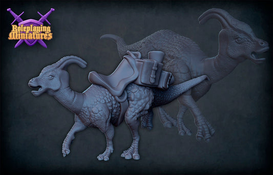 Parasaur Miniature  | RPG Minis | DND | D&D | RPG | Tabletop Gaming |  From Roleplaying Miniatures