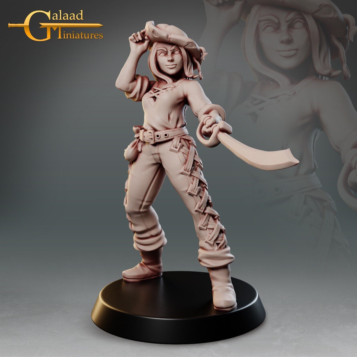 Pirate Crew Miniatures (Set of 9)  | RPG Minis | D&D | DND | RPG | Tabletop Gaming |  From Galaad Miniatures