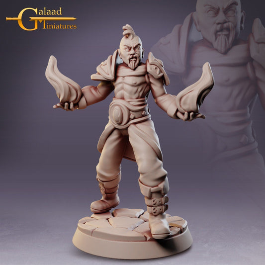 Male Warlock Miniature  | RPG Minis | D&D | DND | RPG | Tabletop Gaming |  From Galaad Miniatures