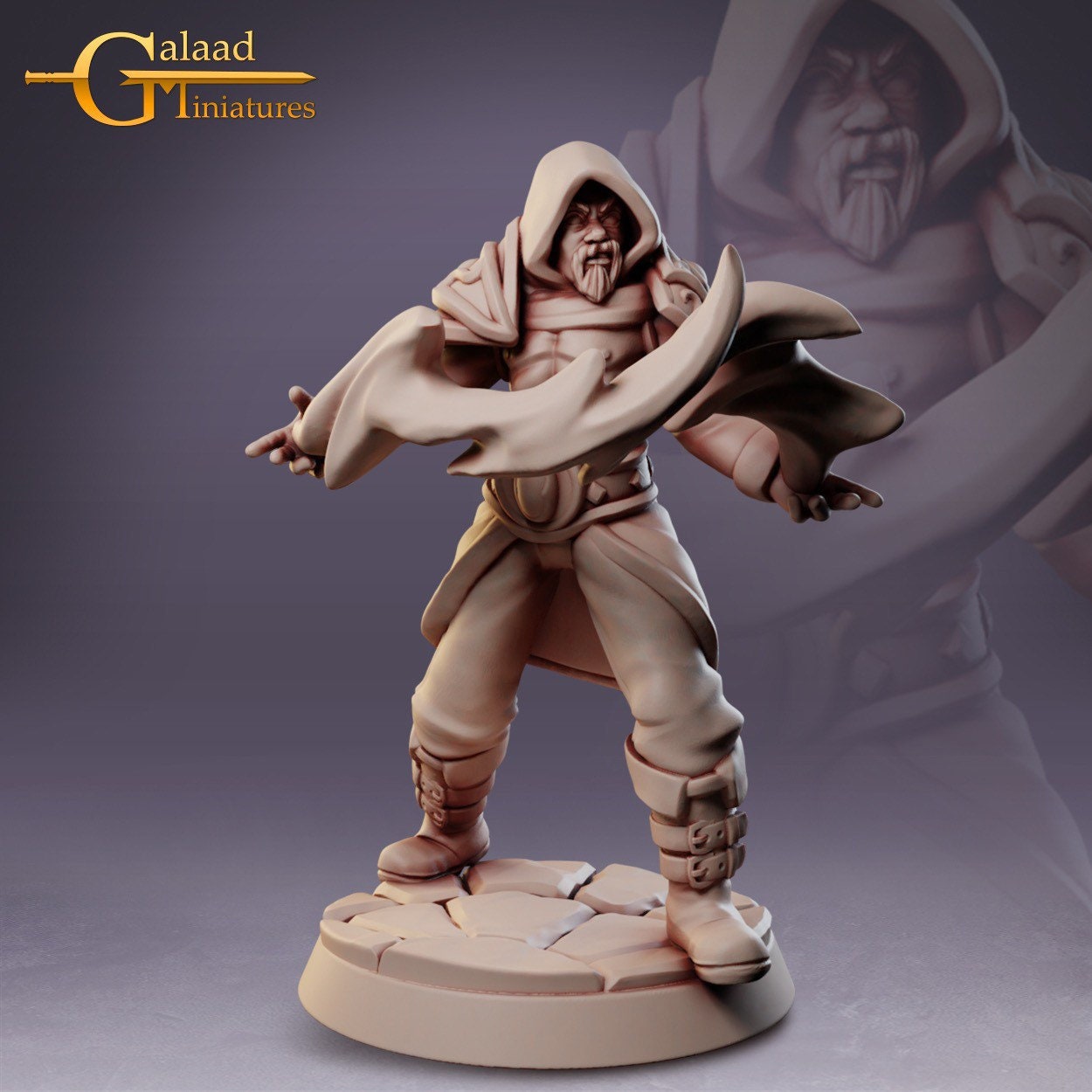 Male Sorcerer Miniature  | RPG Minis | D&D | DND | RPG | Tabletop Gaming |  From Galaad Miniatures