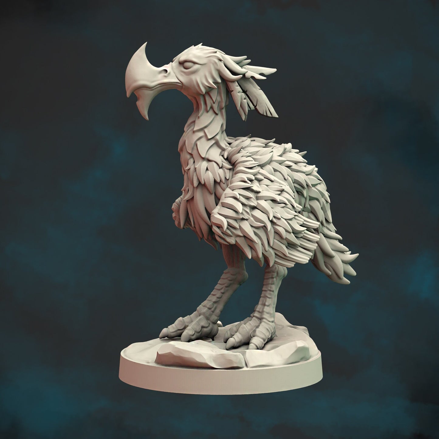 Icewind Axebeak Miniature  | RPG Minis | D&D | DND | RPG | Tabletop Gaming |  From Cursed Forge Miniatures