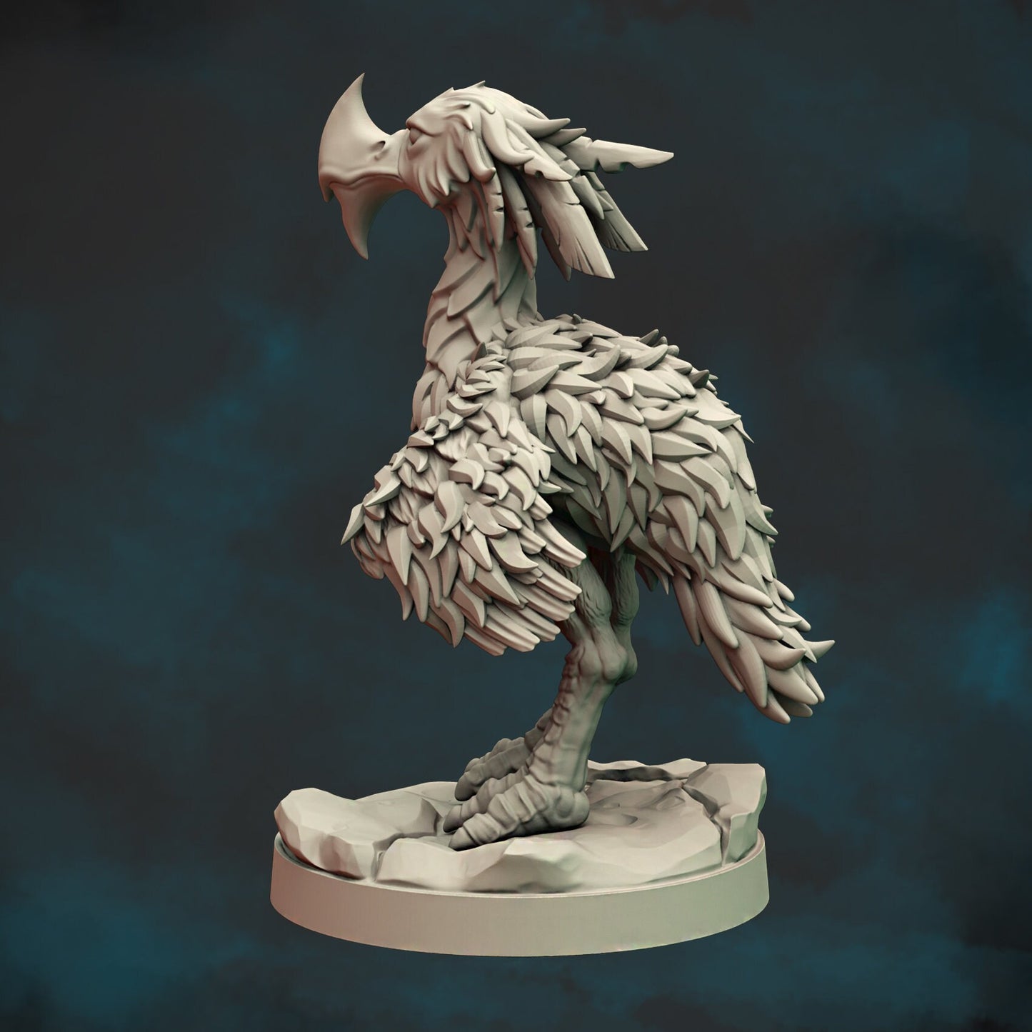 Icewind Axebeak Miniature  | RPG Minis | D&D | DND | RPG | Tabletop Gaming |  From Cursed Forge Miniatures