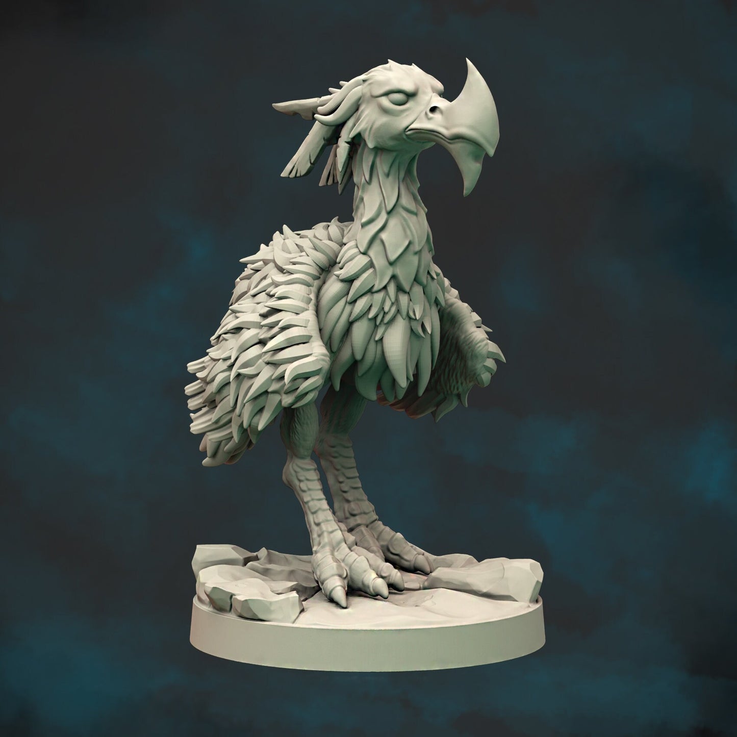 Icewind Axebeak Miniature  | RPG Minis | D&D | DND | RPG | Tabletop Gaming |  From Cursed Forge Miniatures