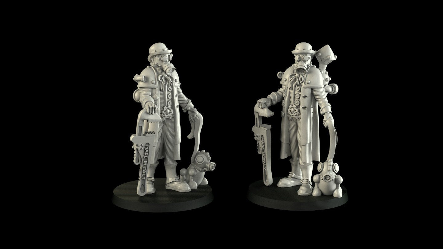 Steampunk Crew Miniature Collection  | RPG Minis | D&D | DND | RPG | Tabletop Gaming |  From Cross Lances