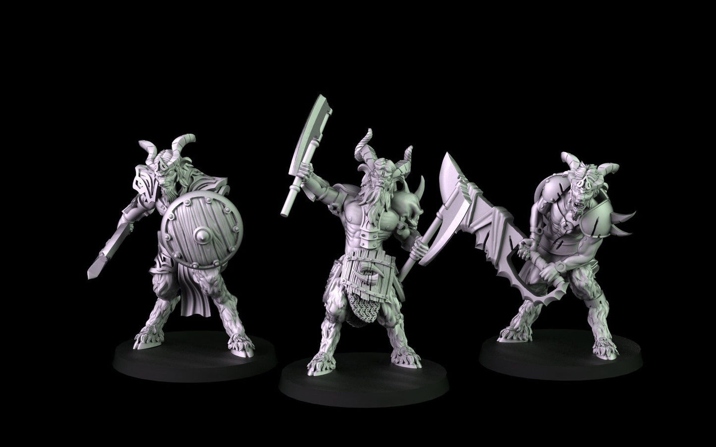 Satyr Miniatures - 3 Versions  | RPG Minis | D&D | DND | RPG | Tabletop Gaming |  From Cross Lances