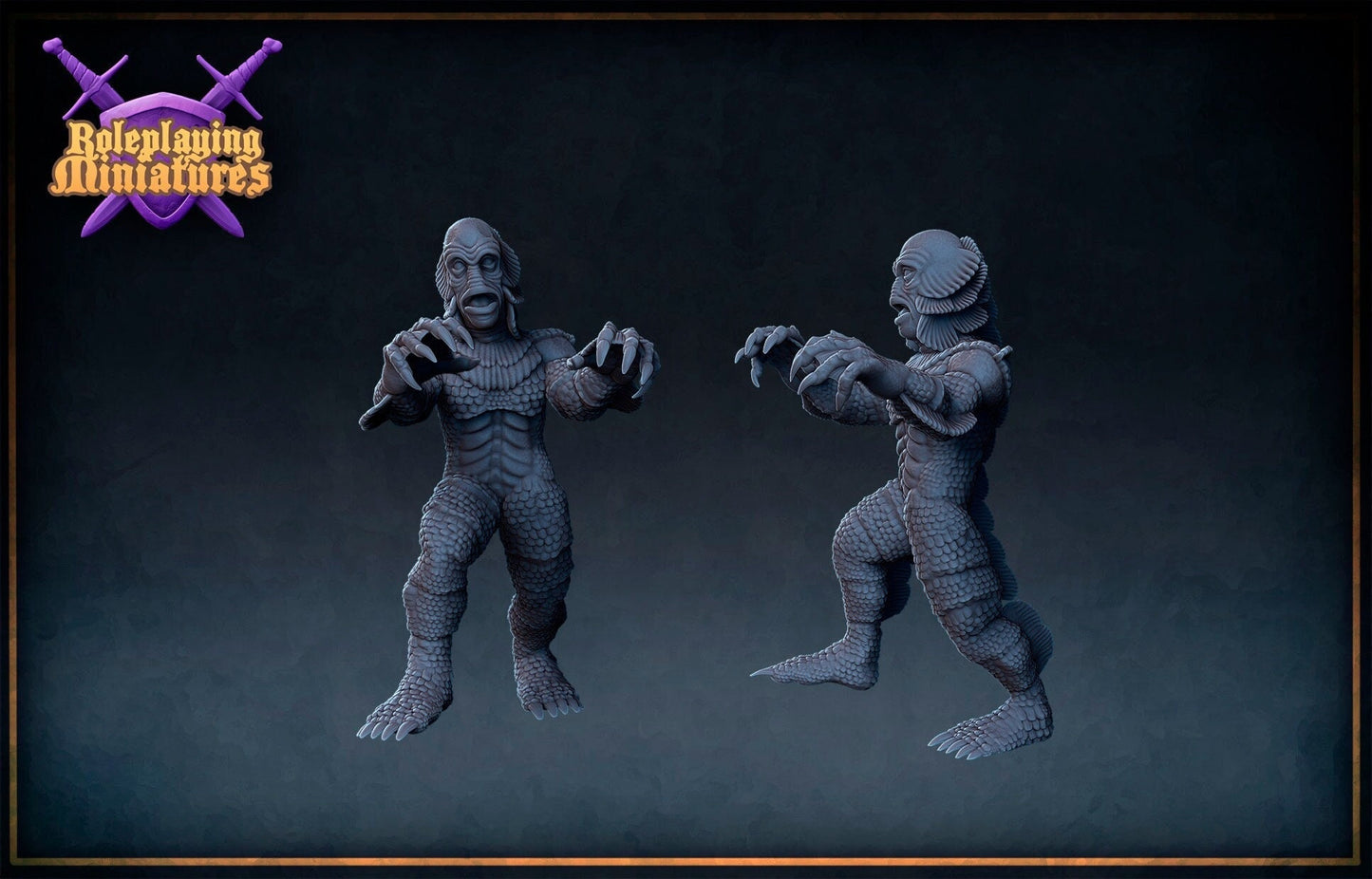Black Lagoon Creature Miniature  | RPG Minis | DND | D&D | RPG | Tabletop Gaming |  From Roleplaying Miniatures