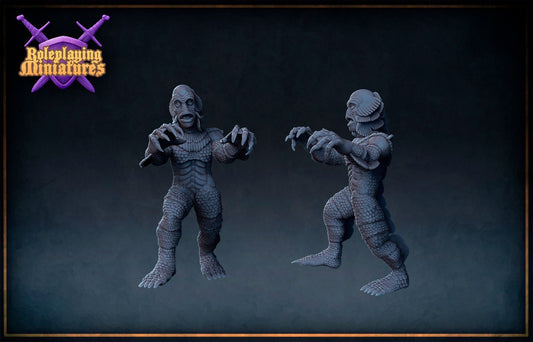Black Lagoon Creature Miniature  | RPG Minis | DND | D&D | RPG | Tabletop Gaming |  From Roleplaying Miniatures