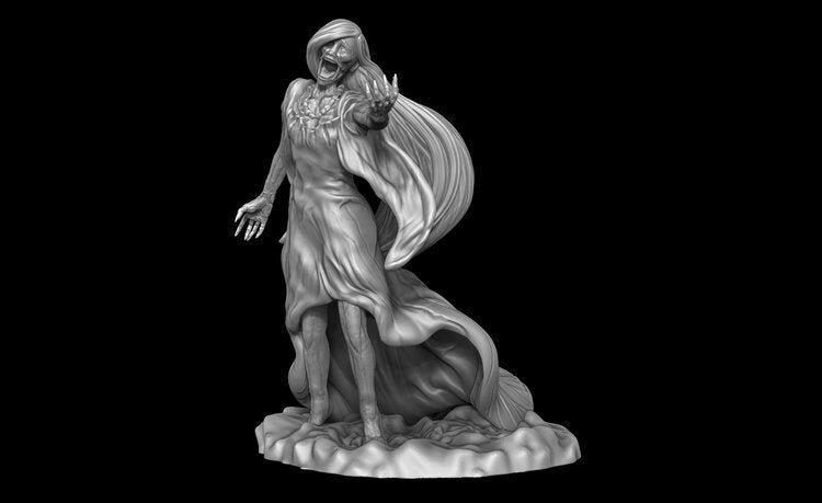 Female Banshee Miniature  | RPG Minis | DND | D&D | RPG | Tabletop Gaming |  From Mia Kay Miniatures