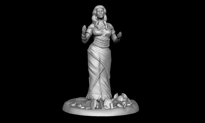 Female Fortune Teller Miniature  | RPG Minis | DND | D&D | RPG | Tabletop Gaming |  From Mia Kay Miniatures