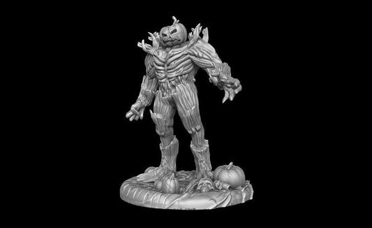 Jack O'Lantern Golem Miniature  | RPG Minis | DND | D&D | RPG | Tabletop Gaming |  From Mia Kay Miniatures