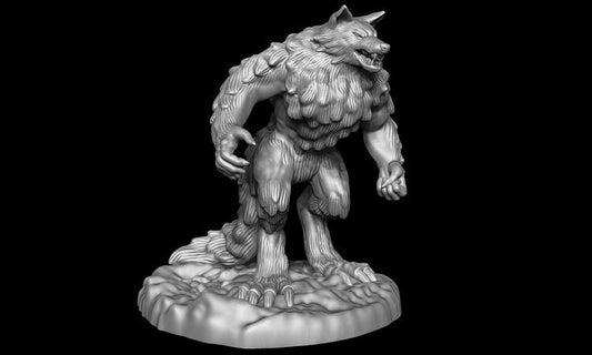 Werewolf Miniature  | RPG Minis | DND | D&D | RPG | Tabletop Gaming |  From Mia Kay Miniatures