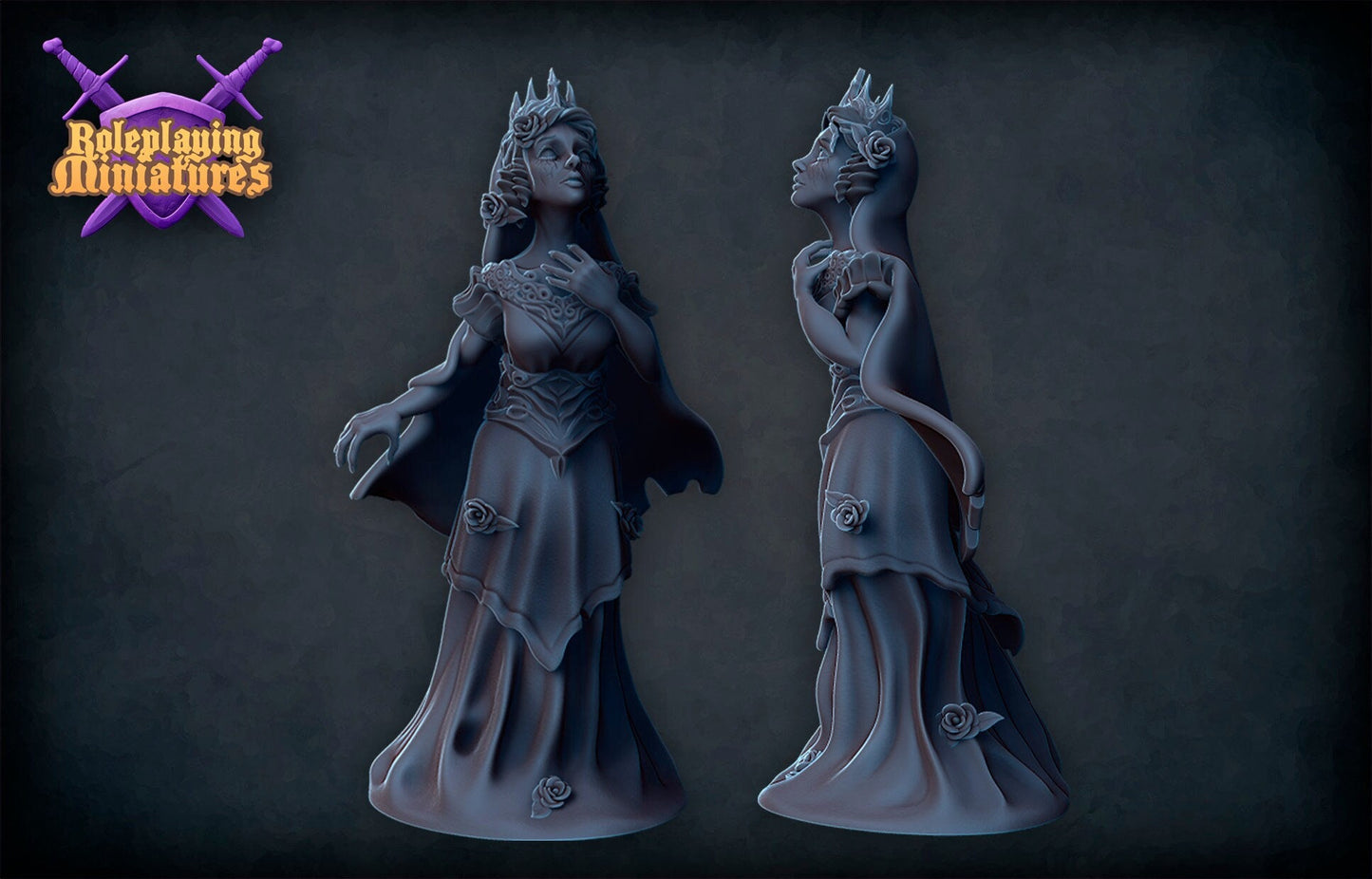Female Ghost Miniature  | RPG Minis | DND | D&D | RPG | Tabletop Gaming |  From Roleplaying Miniatures