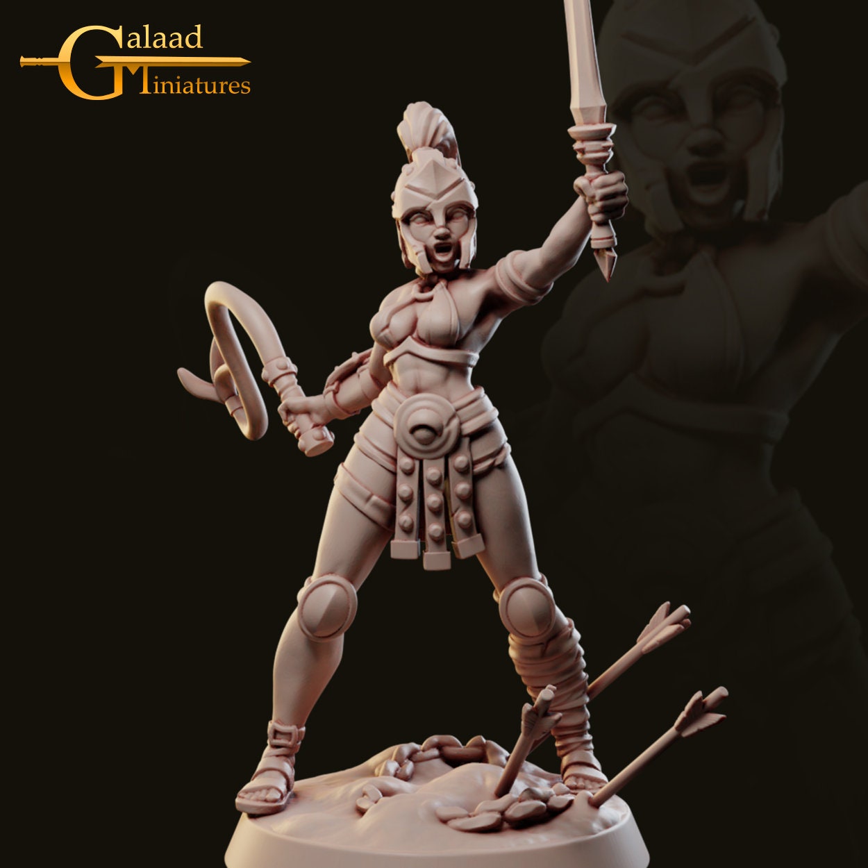 Chariot w/ Charioteers Miniature  | RPG Minis | D&D | DND | RPG | Tabletop Gaming |  From Galaad Miniatures