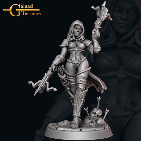 Female Rogue Miniature (2 Versions)  | RPG Minis | D&D | DND | RPG | Tabletop Gaming |  From Galaad Miniatures