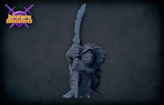 Male Bugbear Warlock Miniature  | RPG Minis | DND | D&D | RPG | Tabletop Gaming |  From Roleplaying Miniatures