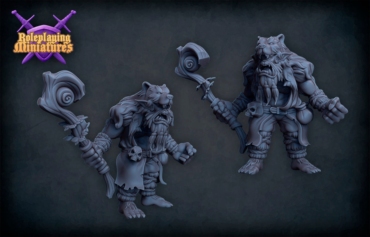 Bugbear Tribe Miniatures  | RPG Minis | DND | D&D | RPG | Tabletop Gaming |  From Roleplaying Miniatures