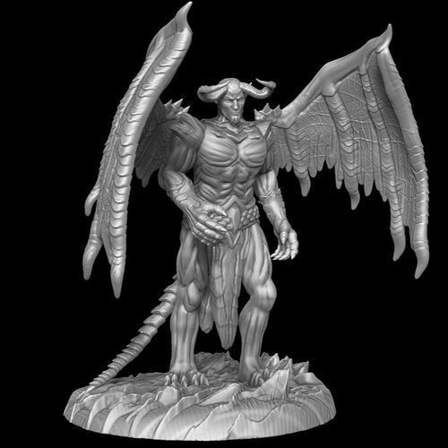 Demon Lord Miniature  | RPG Minis | DND | D&D | RPG | Tabletop Gaming |  From Mia Kay Miniatures
